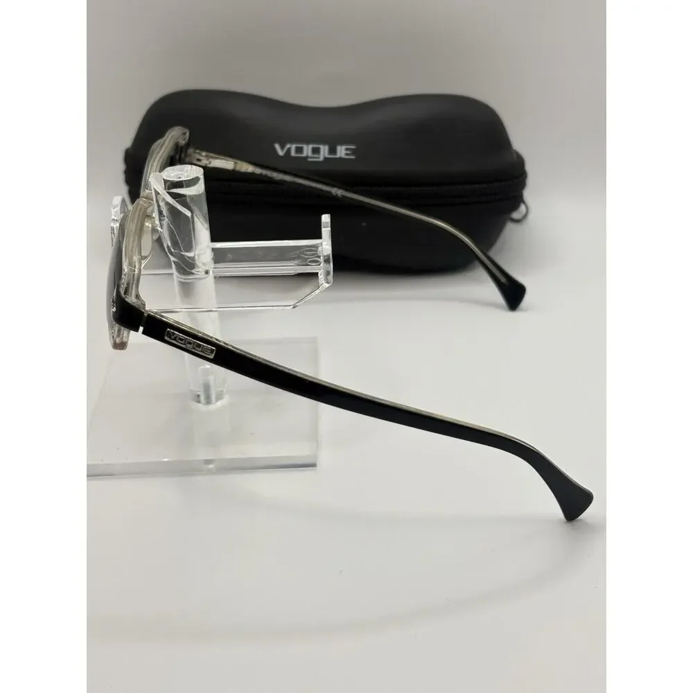 Vogue VO327 49-16 Black Silver Sunglasses w/ Case